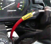 Kawasaki GPX600R with Goodridge hoses.