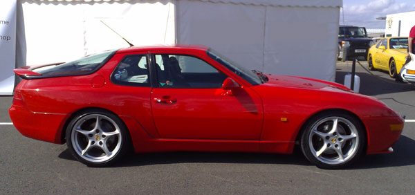 Porsche 968 with fuel, clutch and brake hoses.